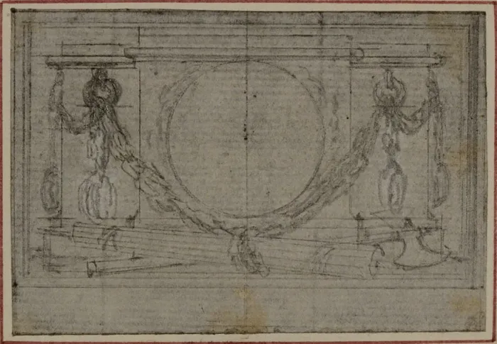 Framed Print : Study for En Tete Vignette in Tacitus Tibere Framed Print : Study for En Tete Vignette in Tacitus Tibere