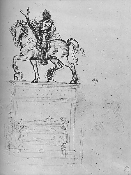 Study for an Equestrian Monument, c1480 (1945). Artist: Leonardo da Vinci