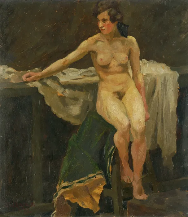 Framed Print : Study of Female Nude, around 1921. Creator: Stefan Polkorab Framed Print : Study of Female Nude, around 1921. Creator: Stefan Polkorab