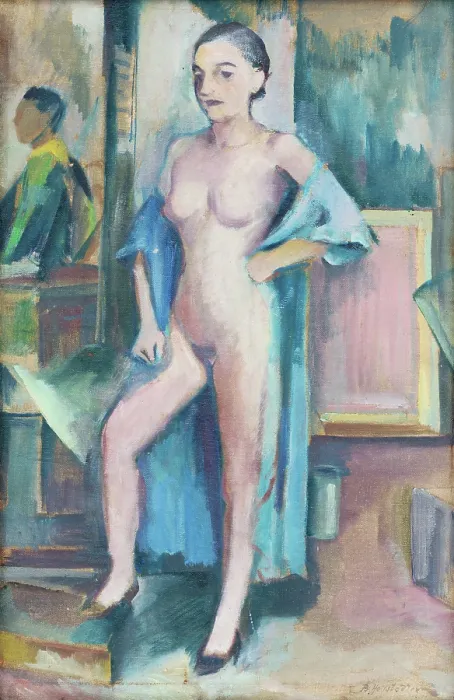 Framed Print : Study of Female Nude, around 1939. Creator: Bedrich Hoffstadter Framed Print : Study of Female Nude, around 1939. Creator: Bedrich Hoffstadter