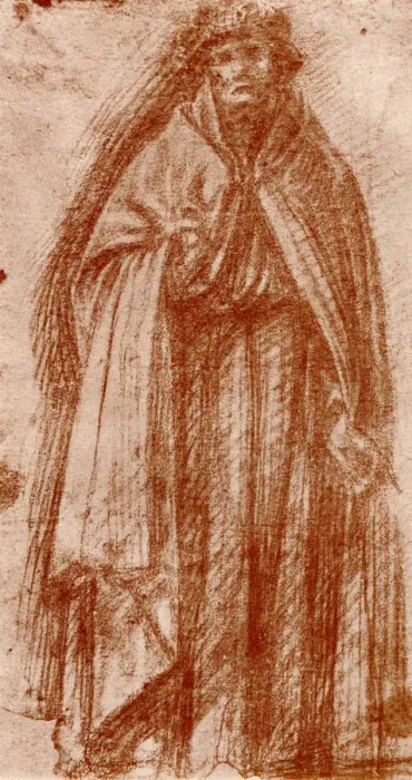 Framed Print : Study for the figure of an apostle, 1913. Artist: Fra Bartolomeo