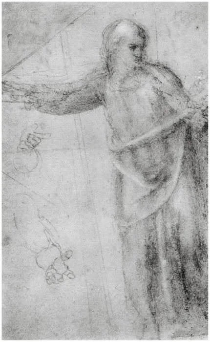 Framed Print : Study for a figure of Christ, c1555 (1958) Framed Print : Study for a figure of Christ, c1555 (1958)