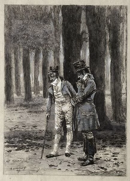Study of Two Figures. Creator: Paul Rajon (French, 1842  /  43-1888)