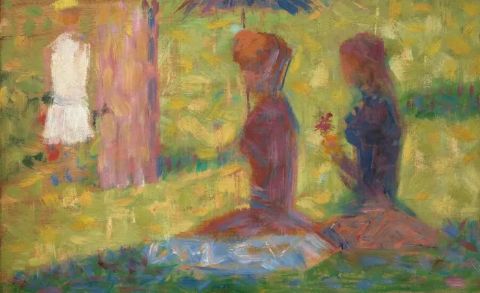 Framed Print : Study of Figures for La Grande Jatte, 1884 / 1885 Framed Print : Study of Figures for La Grande Jatte, 1884 / 1885