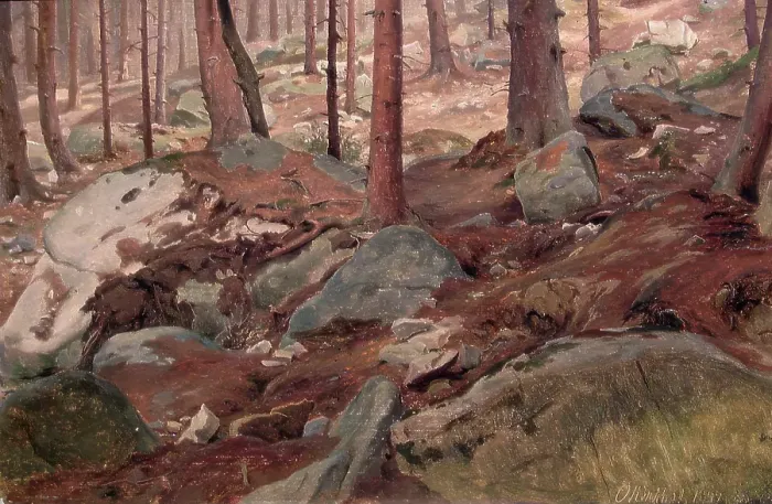 Framed Print : Study of a Forest Floor, 1847. Creator: J. F. Eckersberg Framed Print : Study of a Forest Floor, 1847. Creator: J. F. Eckersberg