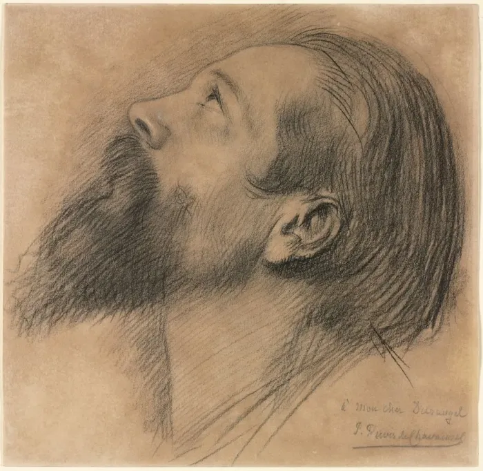 Framed Print : Study for the Frieze of Sainte Genevieve, 1800s. Creator: Pierre Puvis de Chavannes (French Framed Print : Study for the Frieze of Sainte Genevieve, 1800s. Creator: Pierre Puvis de Chavannes (French
