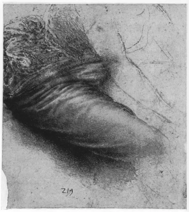 Framed Print : Study of a garment for St Anne, 1503-1517 (1954). Artist: Leonardo da Vinci Framed Print : Study of a garment for St Anne, 1503-1517 (1954). Artist: Leonardo da Vinci