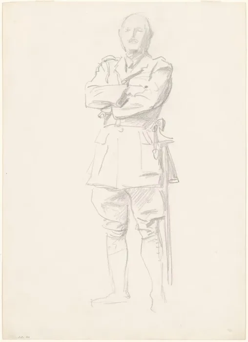 Framed Print : Study of General Louis Botha for General Officers of World War I, 1920-1922 Framed Print : Study of General Louis Botha for General Officers of World War I, 1920-1922
