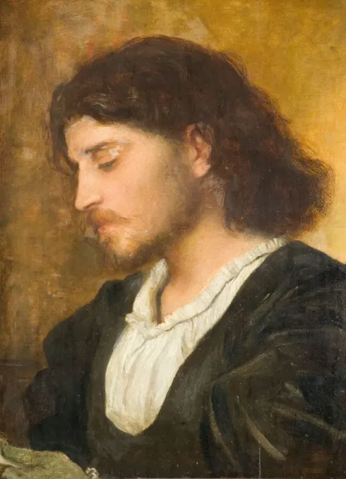 Framed Print : Study Of Gennaro, A Venetian Nobleman, 1840-1890. Creator: George Frederick Watts