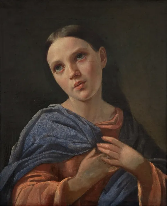 Framed Print : Study of a Girl, c1850. Creator: Ignacy Karczewski Framed Print : Study of a Girl, c1850. Creator: Ignacy Karczewski