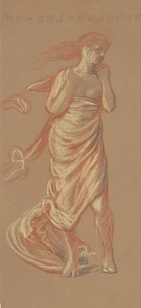 Study for 'Greek Girls Bathing'[recto], c. 1872. Creator: Elihu Vedder