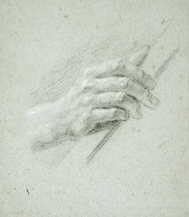 Framed Print : Study of a Hand, 17th century. Creator: Unknown Framed Print : Study of a Hand, 17th century. Creator: Unknown