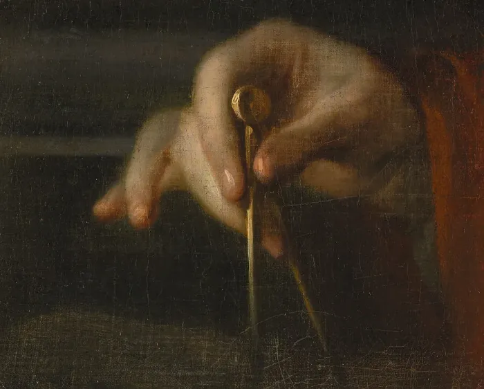 Framed Print : Study of a Hand, early-mid 18th century. Creator: Georg Engelhard Schroder Framed Print : Study of a Hand, early-mid 18th century. Creator: Georg Engelhard Schroder
