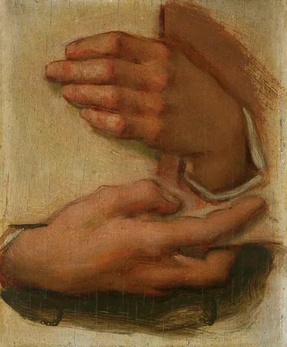 Framed Print : Study of Hands, 1895-1900. Creator: Milan Thomka Mitrovsky Framed Print : Study of Hands, 1895-1900. Creator: Milan Thomka Mitrovsky