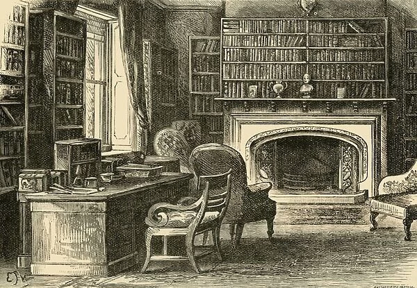 The Study at Hawarden, 1898. Creator: Unknown