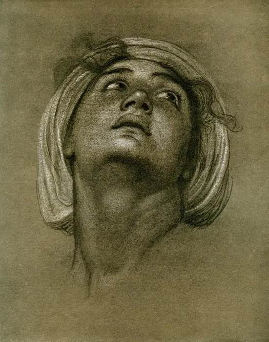 Framed Print : Study of a head, 1901 Framed Print : Study of a head, 1901