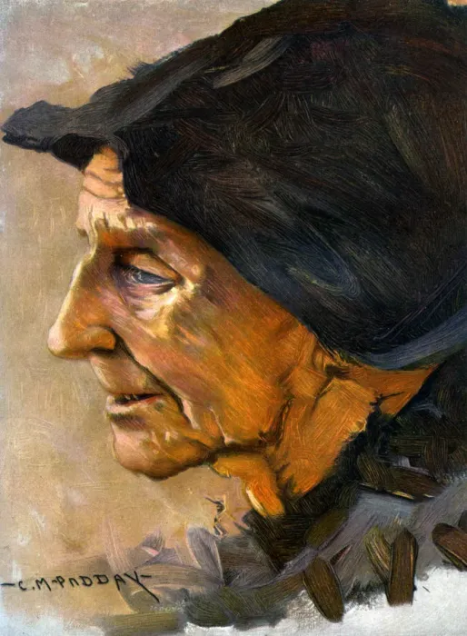 Framed Print : Study of a Head, 1906. Artist: Charles Padday Framed Print : Study of a Head, 1906. Artist: Charles Padday