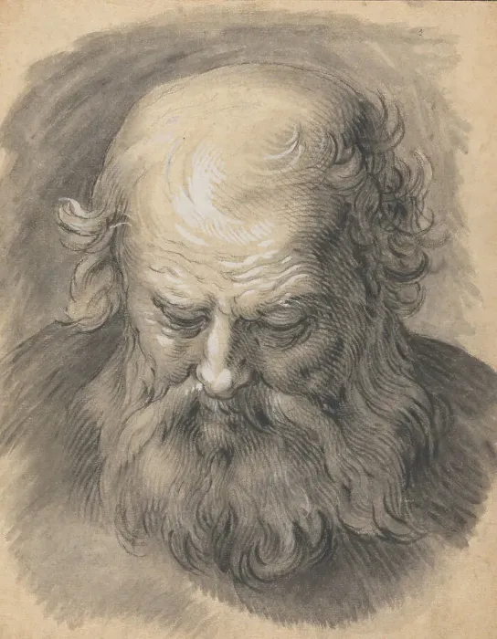 Framed Print : Study of the Head of a Bearded Man, 1595 / 1605. Creator: Abraham Bloemaert Framed Print : Study of the Head of a Bearded Man, 1595 / 1605. Creator: Abraham Bloemaert