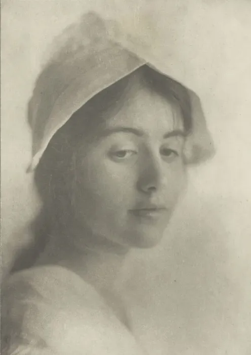 Framed Print : A Study Head, c. 1899. Creator: Eva Watson-Schutze Framed Print : A Study Head, c. 1899. Creator: Eva Watson-Schutze