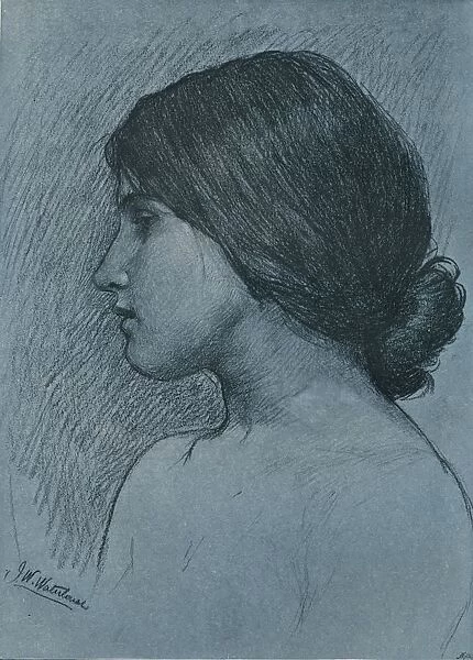 Study of a Head, c1899. Artist: John William Waterhouse