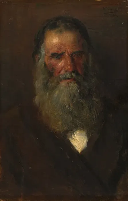 Framed Print : Study of the Head of an Old Man, 1883. Creator: Vladimir Egorovic Makovskij (Russian, 1846-1920) Framed Print : Study of the Head of an Old Man, 1883. Creator: Vladimir Egorovic Makovskij (Russian, 1846-1920)