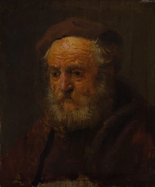 Study Head of an Old Man. Creator: Style of Rembrandt (Dutch, mid- to late 1630s)
