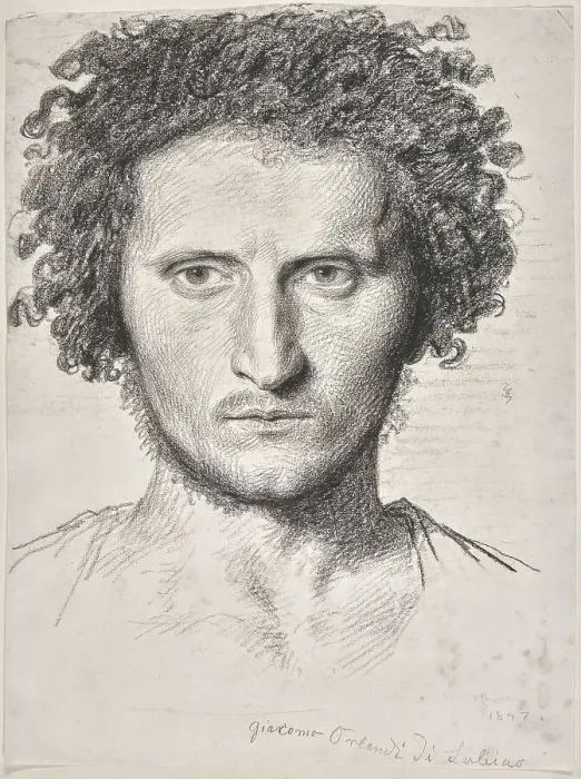 Framed Print : Study of the Head of a Young Man (Giacomo Orlandi di Subiaco), 1847. Creator: Johannes Niessen Framed Print : Study of the Head of a Young Man (Giacomo Orlandi di Subiaco), 1847. Creator: Johannes Niessen