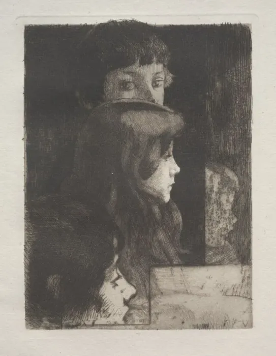 Framed Print : Study of Heads, 1899. Creator: Albert Besnard (French, 1849-1934) Framed Print : Study of Heads, 1899. Creator: Albert Besnard (French, 1849-1934)