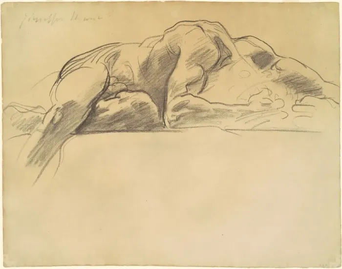 Framed Print : Study for Hell, 1903-1916. Creator: John Singer Sargent Framed Print : Study for Hell, 1903-1916. Creator: John Singer Sargent
