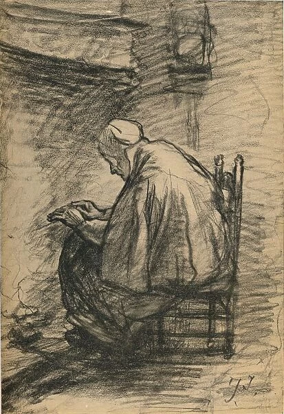 Study for Honoured Old Age c1881. Artist: Jozef Israels