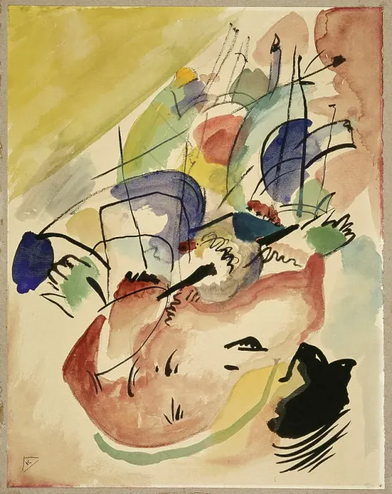 Framed Print : Study for Improvisation 31 (Sea Battle), 1913. Creator: Kandinsky, Wassily Vasilyevich (1866-1944) Framed Print : Study for Improvisation 31 (Sea Battle), 1913. Creator: Kandinsky, Wassily Vasilyevich (1866-1944)