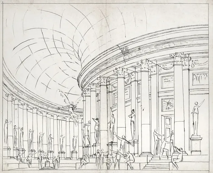 Framed Print : Study for the inaugural curtain of La Fenice, c1792. Creator: Gonzaga, Pietro di Gottardo (1751-1831) Framed Print : Study for the inaugural curtain of La Fenice, c1792. Creator: Gonzaga, Pietro di Gottardo (1751-1831)