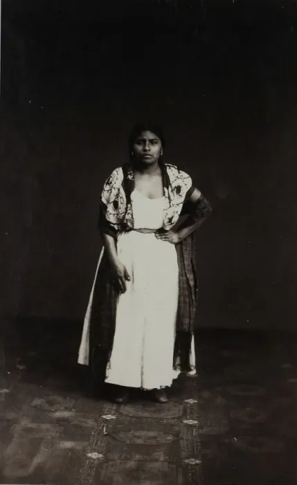 Framed Print : Study of Indian Girl, Mexico, c. 1864. Creator: Imprimerie d Aubert et Cie Framed Print : Study of Indian Girl, Mexico, c. 1864. Creator: Imprimerie d Aubert et Cie
