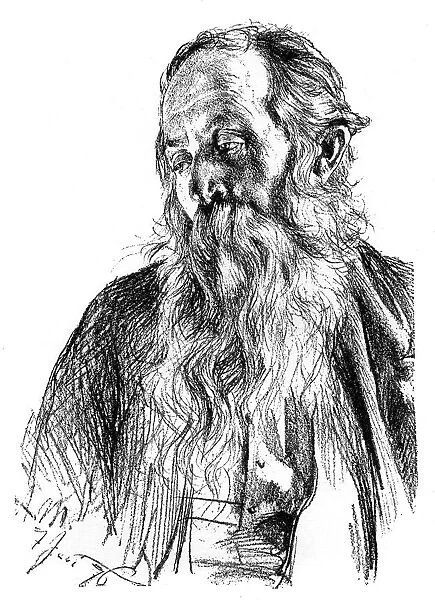 Study of a Jew, c1880-1882. Artist: Adolph Menzel