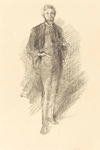 Study: Joseph Pennell, 1896. Creator: James Abbott McNeill Whistler