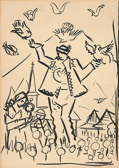 Framed Print : Study for Joy, c1935. Creator: Arnold Peter Weisz-Kubincan Framed Print : Study for Joy, c1935. Creator: Arnold Peter Weisz-Kubincan
