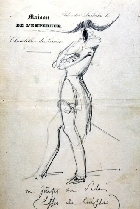 Framed Print : Study, La maison de l empereur, c1823-1870. Artist: Prosper Merimee Framed Print : Study, La maison de l empereur, c1823-1870. Artist: Prosper Merimee