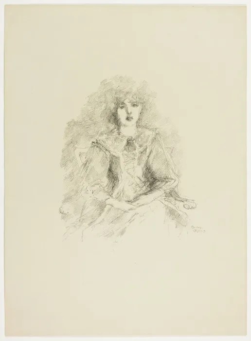 Framed Print : A Study by Lamplight, 1890-94. Creator: Theodore Roussel Framed Print : A Study by Lamplight, 1890-94. Creator: Theodore Roussel