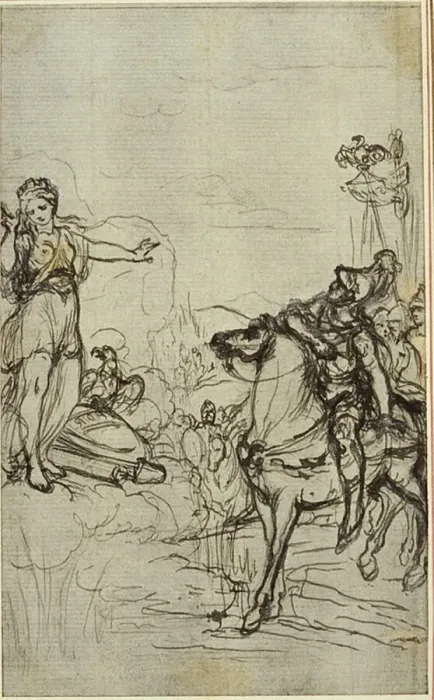 Framed Print : Study for Lucains La Pharsale, Canto I, c. 1766 Framed Print : Study for Lucains La Pharsale, Canto I, c. 1766