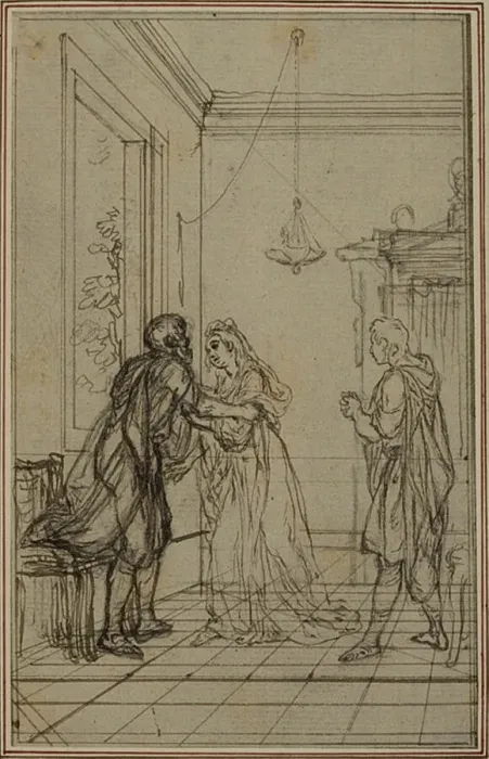 Framed Print : Study for Lucains La Pharsale, Canto II, c. 1766 Framed Print : Study for Lucains La Pharsale, Canto II, c. 1766