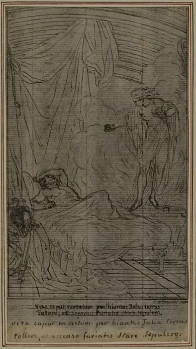 Framed Print : Study for Lucains La Pharsale, Canto III, c. 1766 Framed Print : Study for Lucains La Pharsale, Canto III, c. 1766