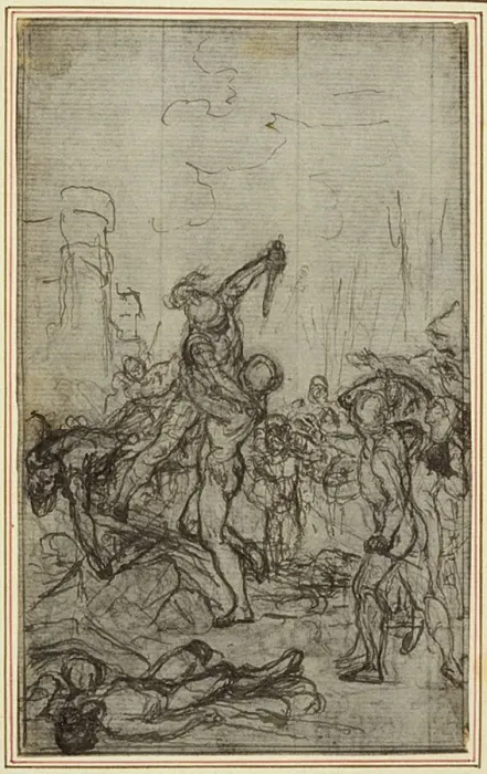 Framed Print : Study for Lucains La Pharsale, Canto IV, c. 1766 Framed Print : Study for Lucains La Pharsale, Canto IV, c. 1766