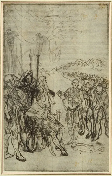 Framed Print : Study for Lucains La Pharsale, Canto IV, c. 1766 Framed Print : Study for Lucains La Pharsale, Canto IV, c. 1766