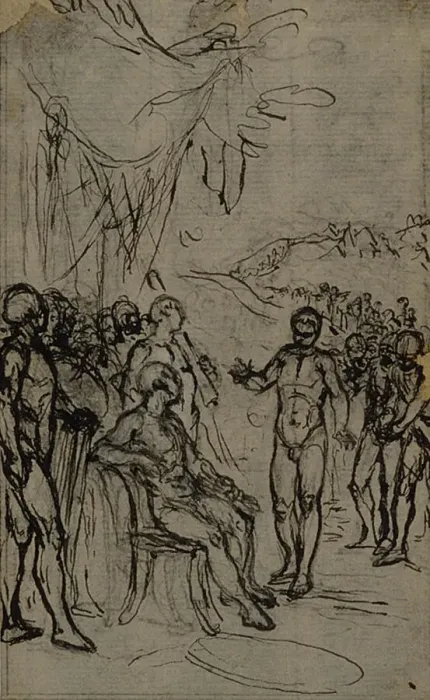 Framed Print : Study for Lucains La Pharsale, Canto IV, c. 1766 Framed Print : Study for Lucains La Pharsale, Canto IV, c. 1766