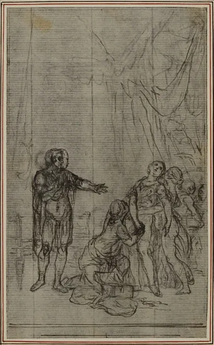 Framed Print : Study for Lucains La Pharsale, Canto V, c. 1766 Framed Print : Study for Lucains La Pharsale, Canto V, c. 1766