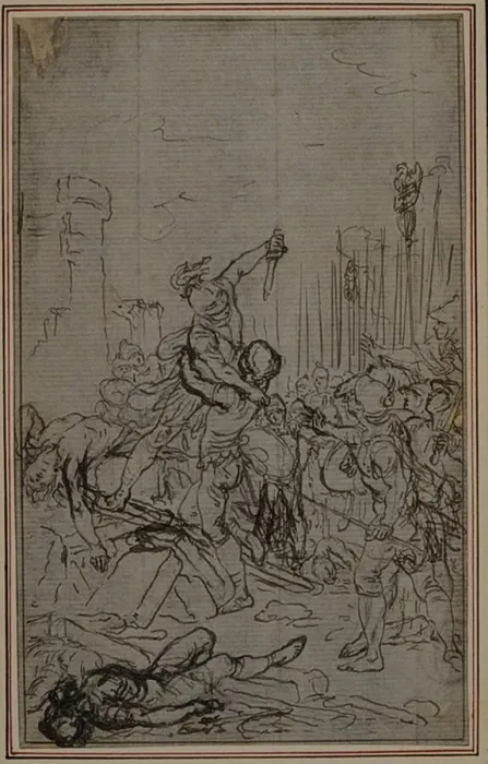 Framed Print : Study for Lucains La Pharsale, Canto VI, c. 1766 Framed Print : Study for Lucains La Pharsale, Canto VI, c. 1766