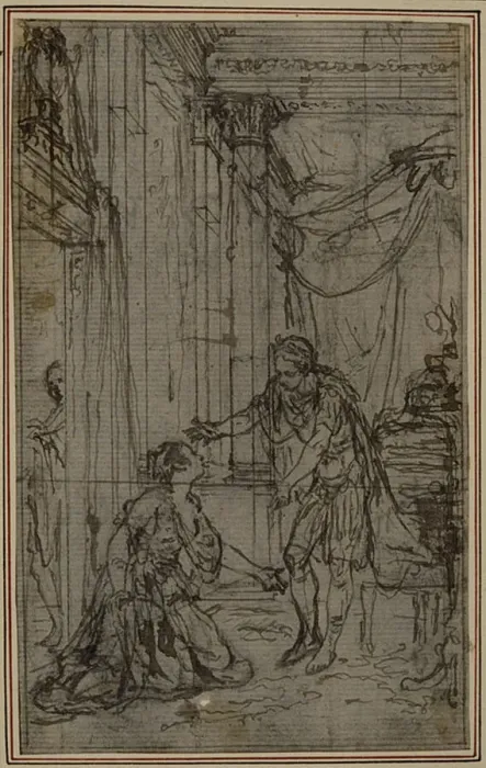Framed Print : Study for Lucains La Pharsale, Canto X, c. 1766 Framed Print : Study for Lucains La Pharsale, Canto X, c. 1766