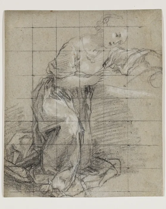 Framed Print : Study for the Madonna in Prado Nativity, between mid-16th and early 17th century. Creator: Federico Barocci Framed Print : Study for the Madonna in Prado Nativity, between mid-16th and early 17th century. Creator: Federico Barocci