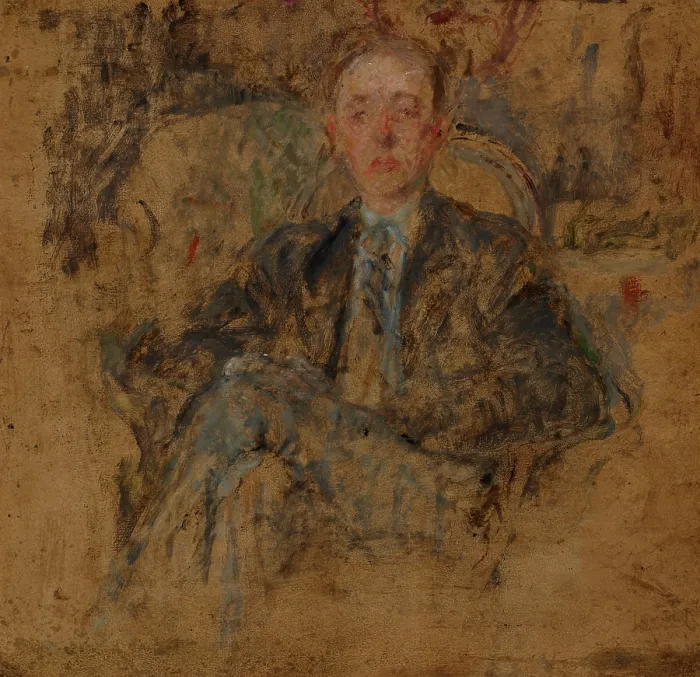 Framed Print : Study of a Male Figure, c1925. Creator: Olga Boznanska