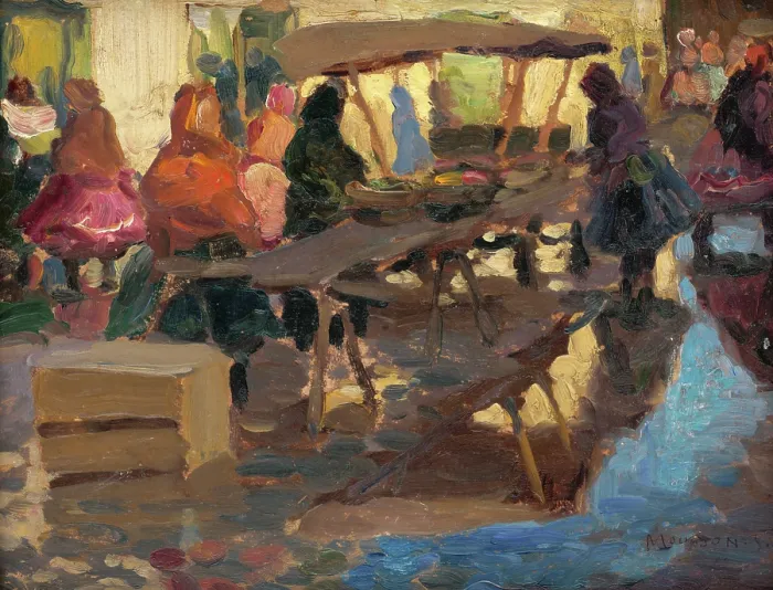 Framed Print : Study from a Marketplace, around 1925. Creator: Teodor Jozef Mousson Framed Print : Study from a Marketplace, around 1925. Creator: Teodor Jozef Mousson
